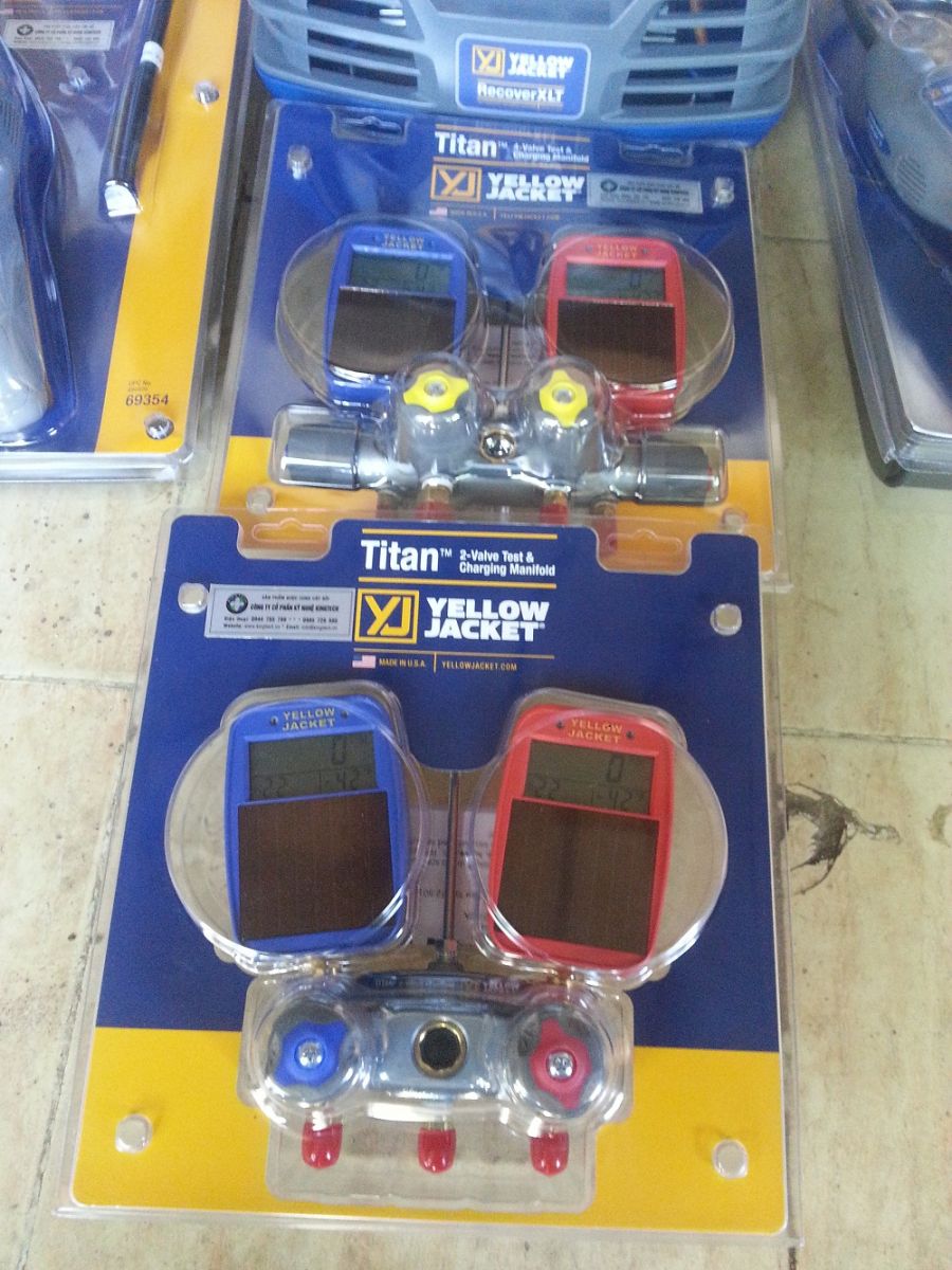 Bộ đồng hồ nạp gas điều hòa 2 van Yellow Jacket TITAN 2